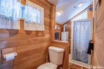 3/4 bath in the guest house with on-demand hot water heater