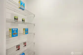 The kitchen boasts a walk in pantry, such a welcome treat for any serious or 'wanna be' chef.