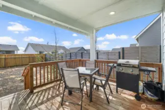 Back deck for entertaining