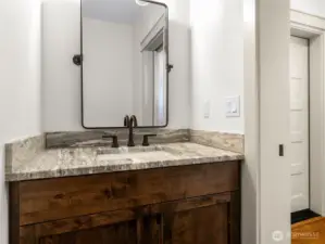 POWDER RM - Garage Door on right