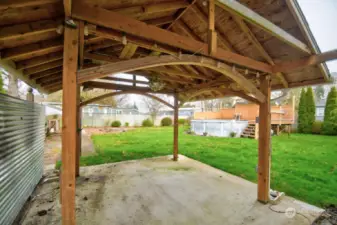 Pergola in Backyard