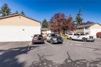 One parking space is assigned but there are ample additional spaces for guests