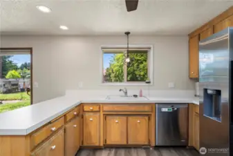 spacious kitchen