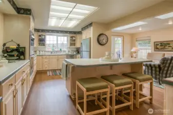 Kitchen island with seating