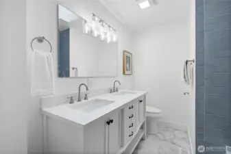 Hall bathroom - main level.