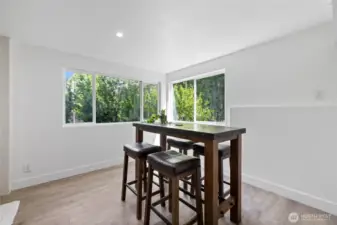 Abundance of natural light even in the lower level!