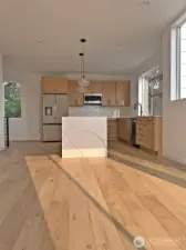 Kitchen & dining area.