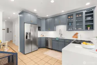 The star of the home is this amazing chefs kitchen