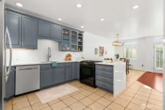 Large workspaces & tons of cabinetry