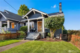 The fully fenced yard and new sod frame this charming home, offering both privacy and a picture-perfect first impression.
