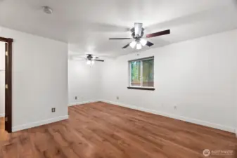 Second living space downstairs.