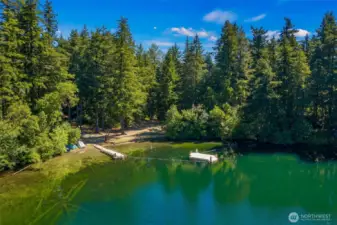 Private lake access for Clearwood residents.