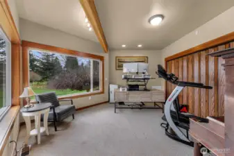 Office boast gorgeous views of Mt Baker from it's huge picture window.