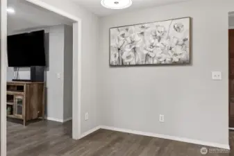 Technical dining area in the kitchen.