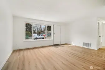 New engineered flooring throughout