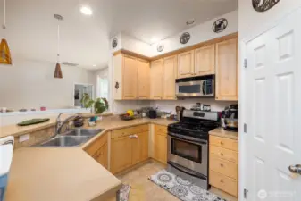 Plenty of storage and a step-in pantry to the right