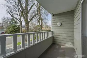 Balcony off primary bedroom