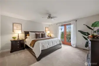 Primary right off the deck