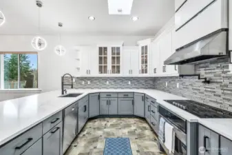 Thoughtfully designed kitchen featuring quartz countertops