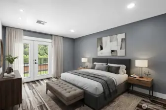 Bedroom – Upper Level  Virtually Staged