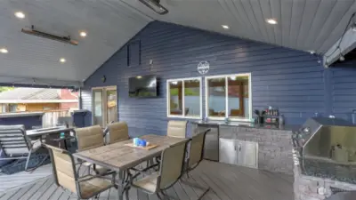 Enjoy watching the Seahawks pre season this summer on this deck with your friends, it will be the place to be!