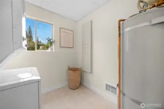 Lower level Utility room