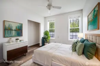 Third main floor Bedroom ~ virtually staged.