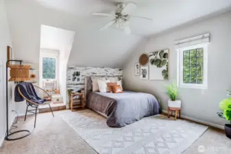 Upper spacious sleeping room, just as you'' find it.