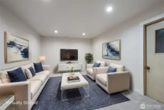 Lower Level and another seperate sleeping area. Virtually Staged