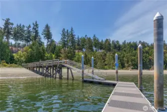 The Kala Point private beach and dock!  This is a stunningly pristine beach and fabulous community asset.