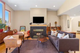 The main living room offers so many ways to configure your personal style, and the propane fireplace anchors this room with warmth and ambiance.