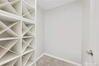 upstairs walk in closet