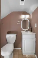 Upstairs Powder Bathroom.