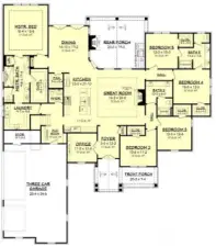 Photo is the architects rendering.  Builder reserves the right to make changes at any time during construction without notice
