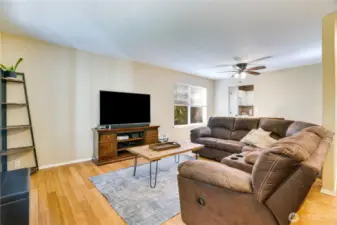 Step inside and enjoy the warm hardwoods throughout the main floor. The living room has space to entertain a crowd or curl up for a classic movie night!