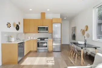 Keep your kitchen open or add a mini-island if you love to cook