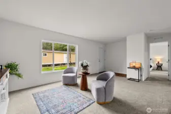 Light and bright living room