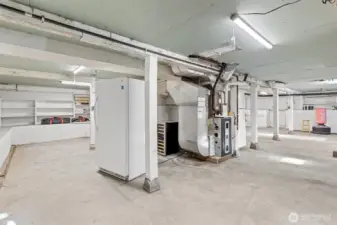 Another view of the basement, which has access from the inside of the house, and also has an exterior entry