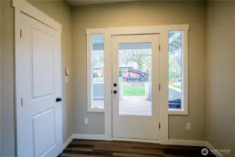 NICE WIDE ENTRY...HUGE WALK IN COAT/STORAGE CLOSET TO LEFT