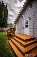 BACK OF THE HOUSE...DOOR TO UTILITY ROOM