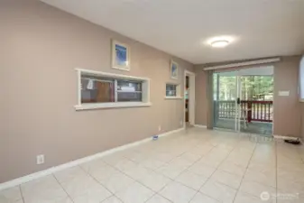 Another view of the side addition.