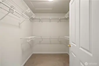 Primary walk-in closet