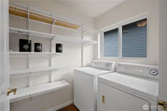Pantry/laundry room off the ktichen