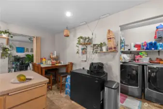 Unit #B Kitchen/Laundry Room