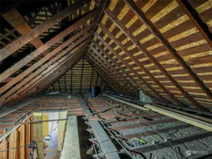 HUGE Attic ready for remodel!