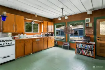 Open concept kitchen.