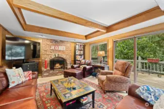 Inviting Rec / Bonus Room - Gas Fireplace