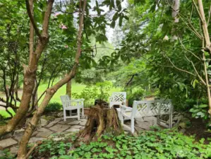 Private Patio Overlooking Park