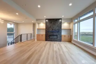 Living room with ocean view