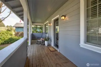 Large covered front porch